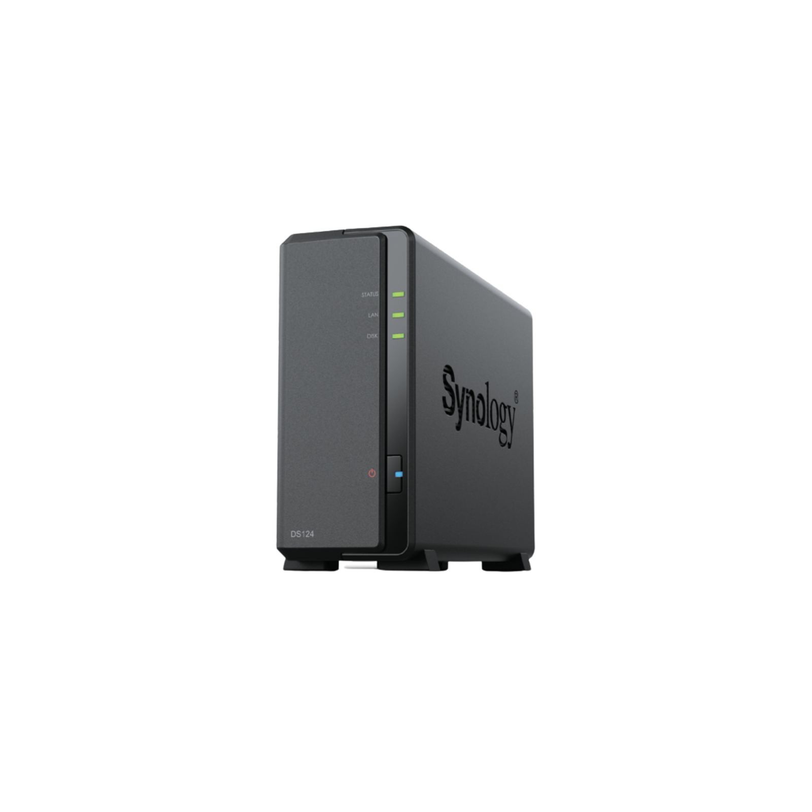 NAS SYNOLOGY DS124 2 BAHIAS ETHERNET J4125 NEGRO