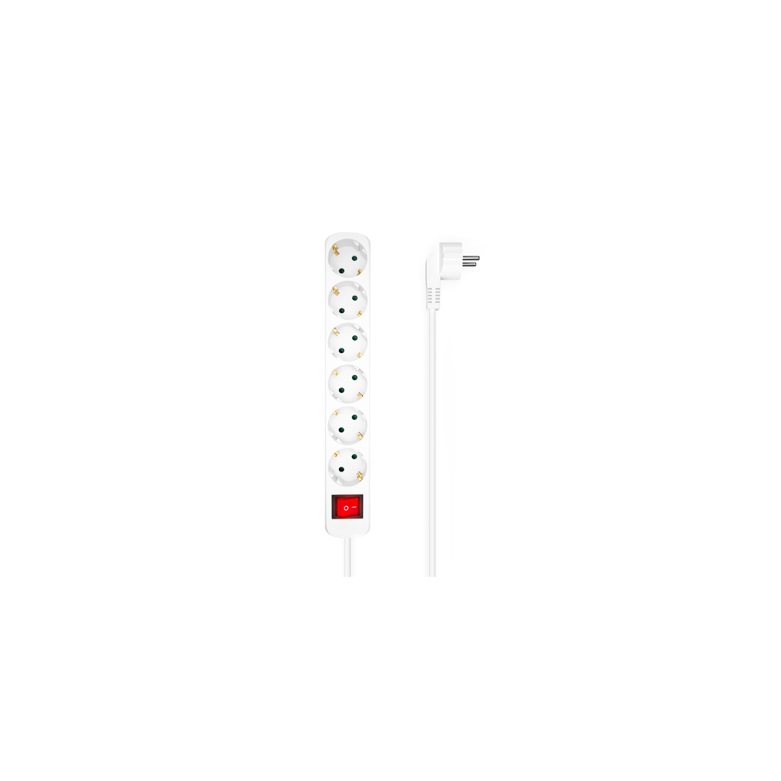 AISENS BASE MULTIPLE 6 TOMAS INTERRUPTOR CABLE 3x15MM2 14M