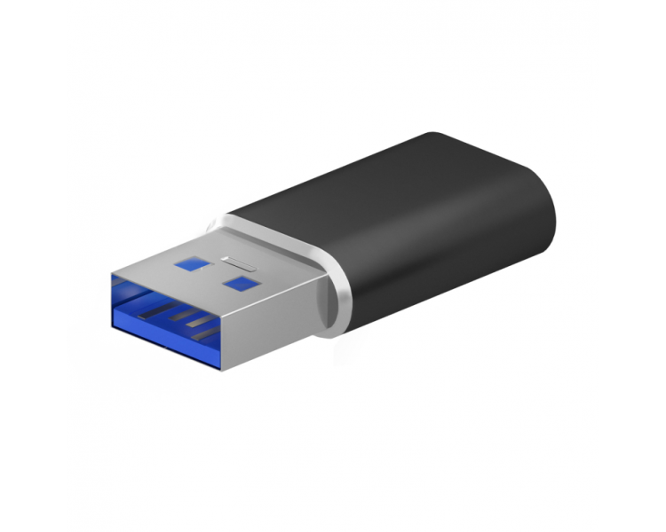 MINI ADAPTADOR AISENS USB 32 GEN2 USB 20 3A USB C H A M NEGRO