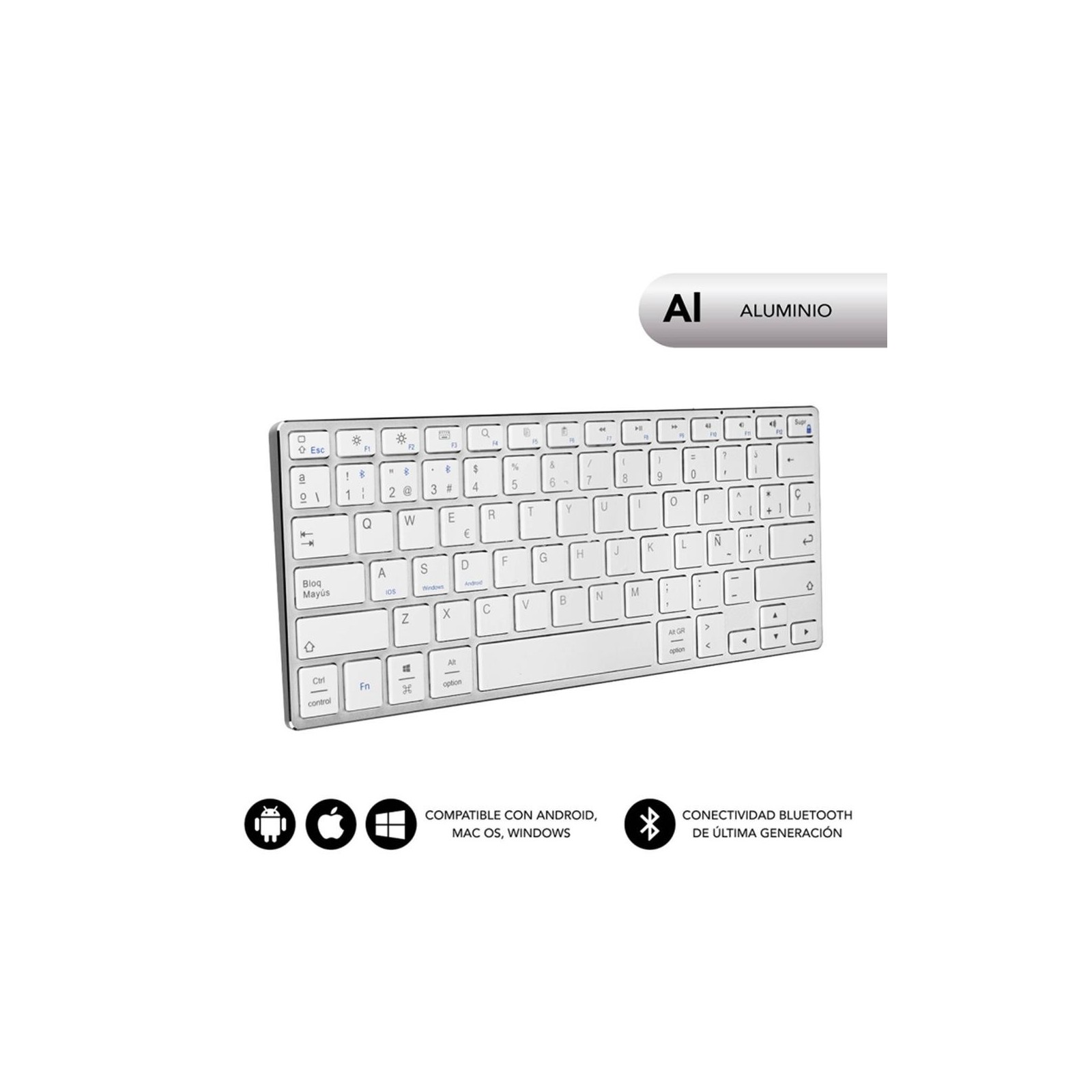 Teclado subblim keyboard advance compact inalambrico