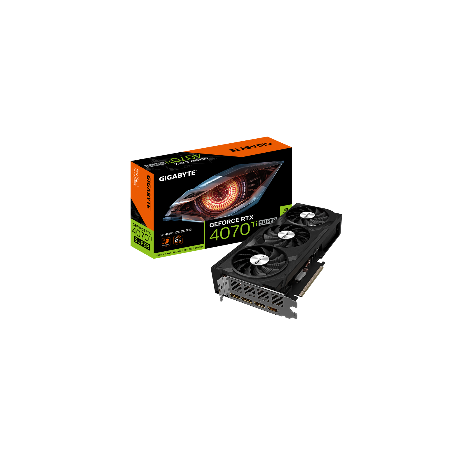 TARJETA GRAFICA GIGABYTE RTX 4070 TI SUPER WINDFORCE OC 16GB