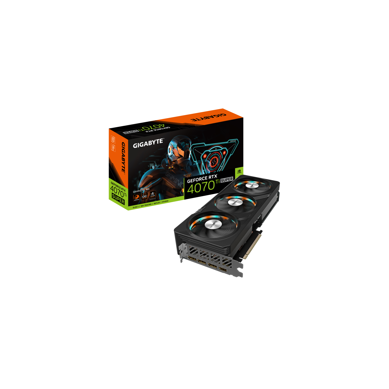 TARJETA GRAFICA GIGABYTE RTX 4070 TI SUPER GAMING OC 16GB