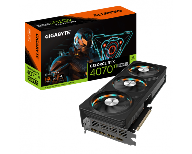 TARJETA GRAFICA GIGABYTE RTX 4070 TI SUPER GAMING OC 16GB