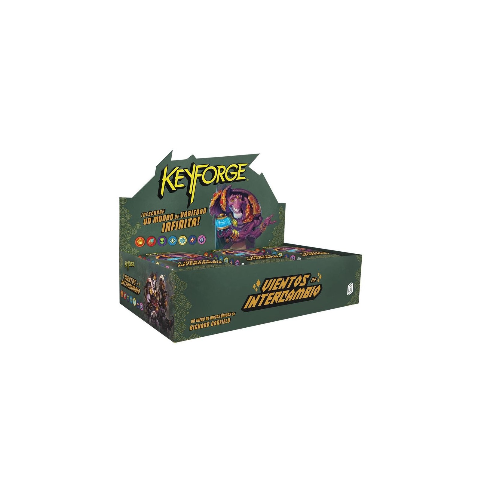 Juego mesa keyforge vientos intercambio edad