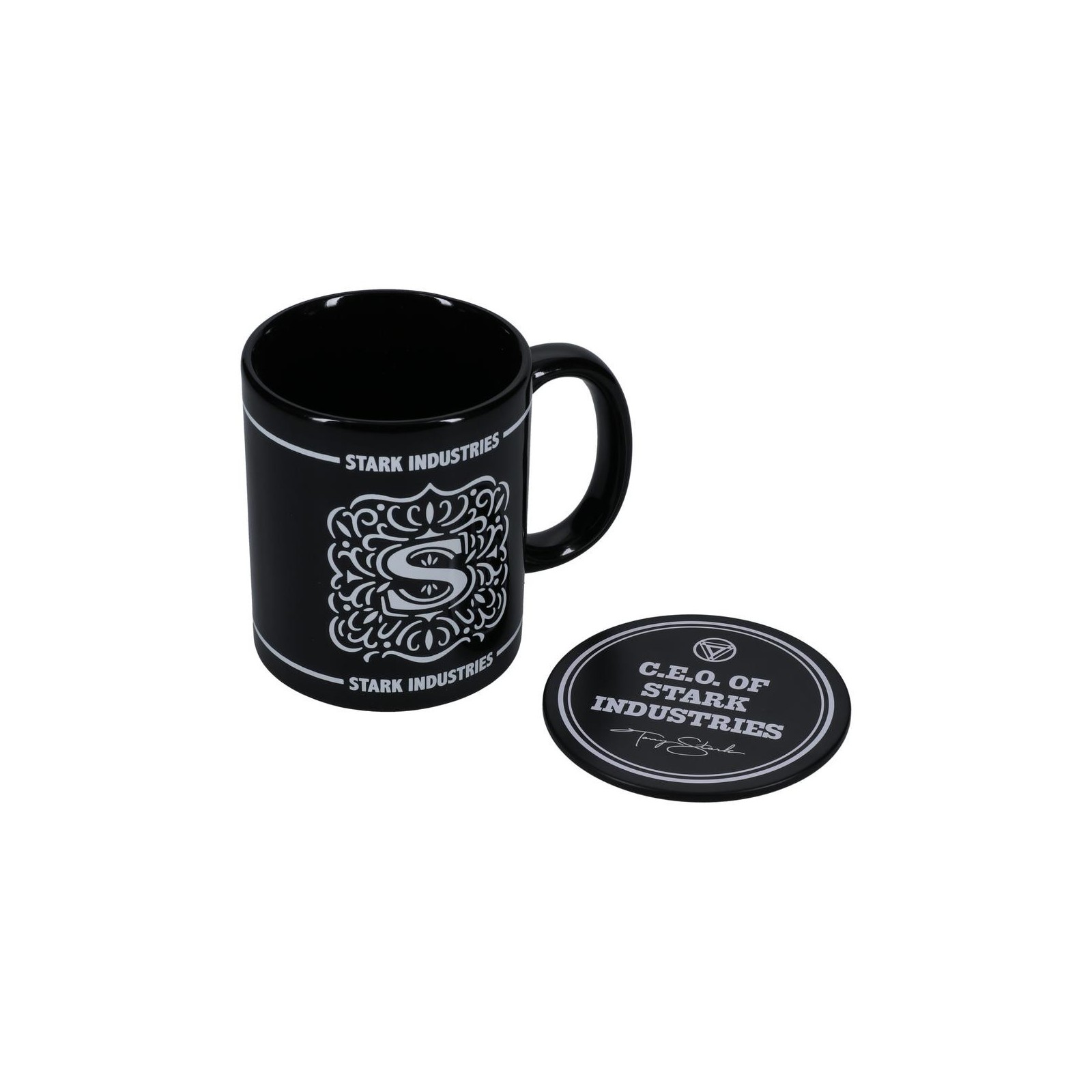 Taza posavaso paladone stark industries