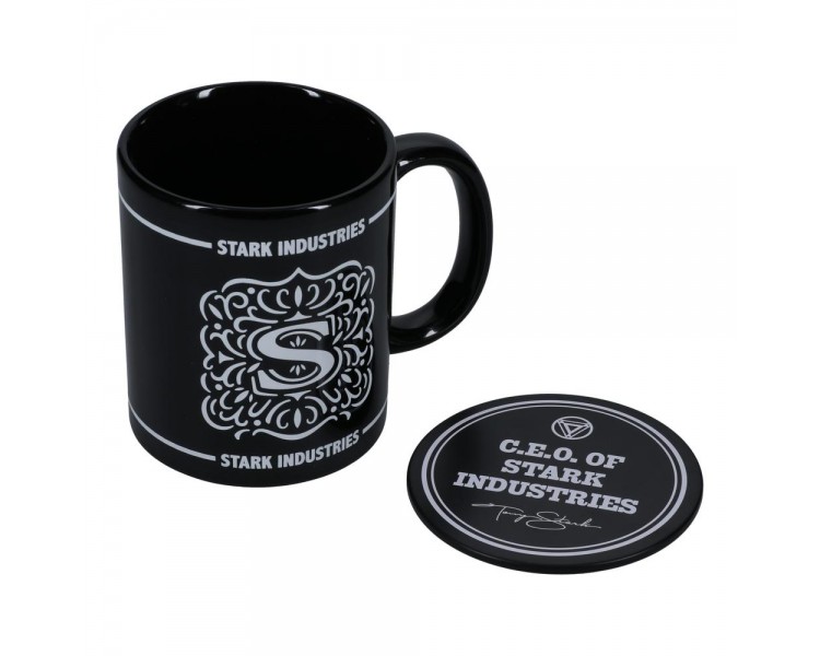 Taza posavaso paladone stark industries