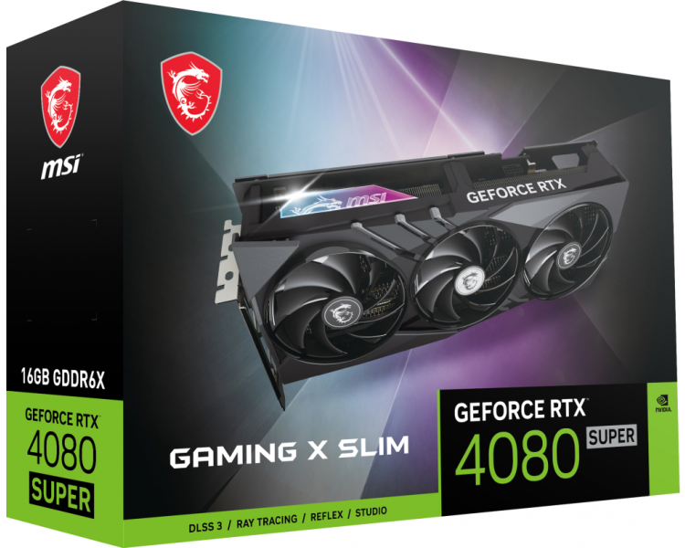 TARJETA GRAFICA MSI RTX 4080 SUPER 16GB GAMING X SLIM