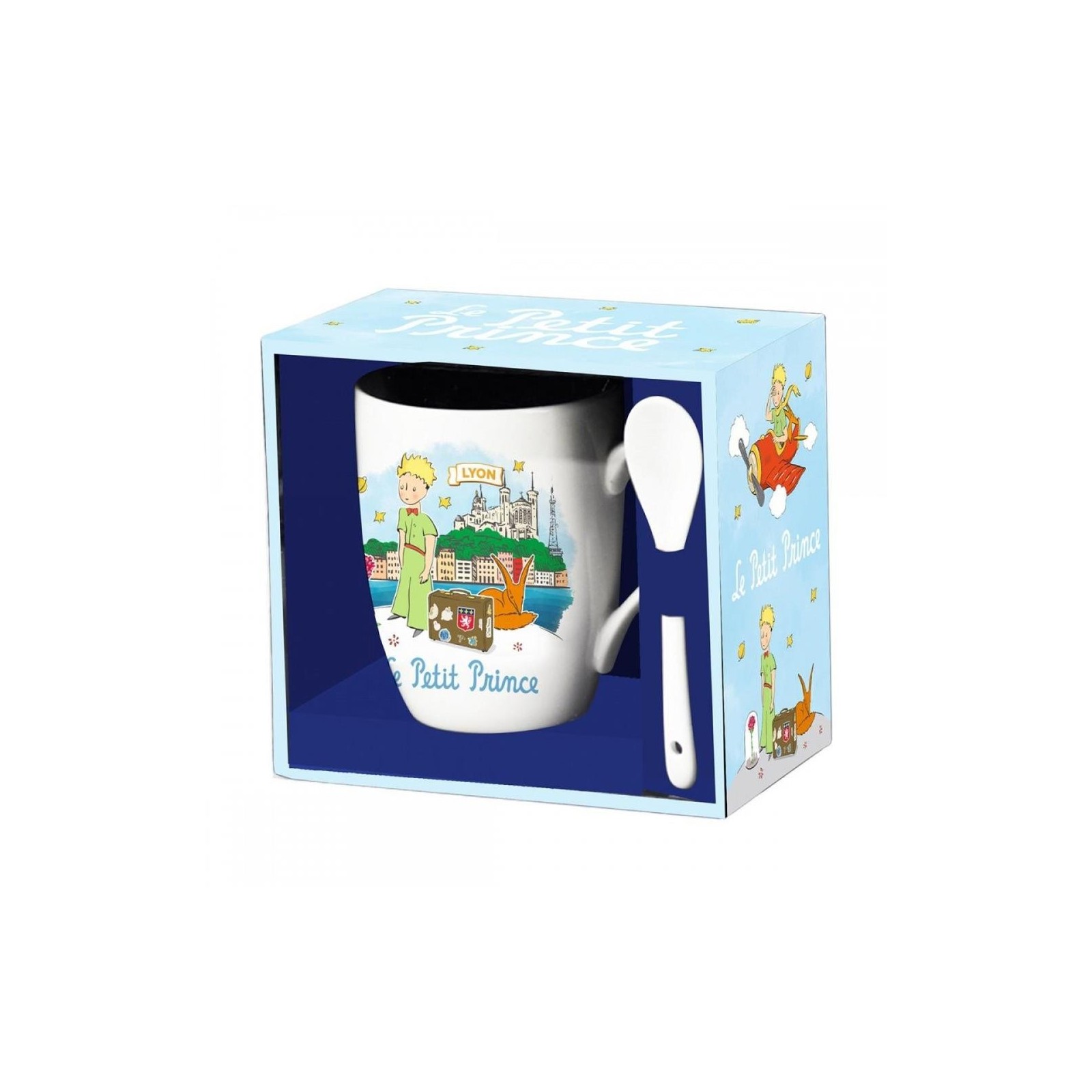 Taza ceramica con cuchara enesco el