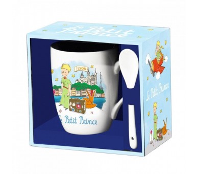 Taza ceramica con cuchara enesco el