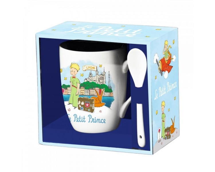 Taza ceramica con cuchara enesco el