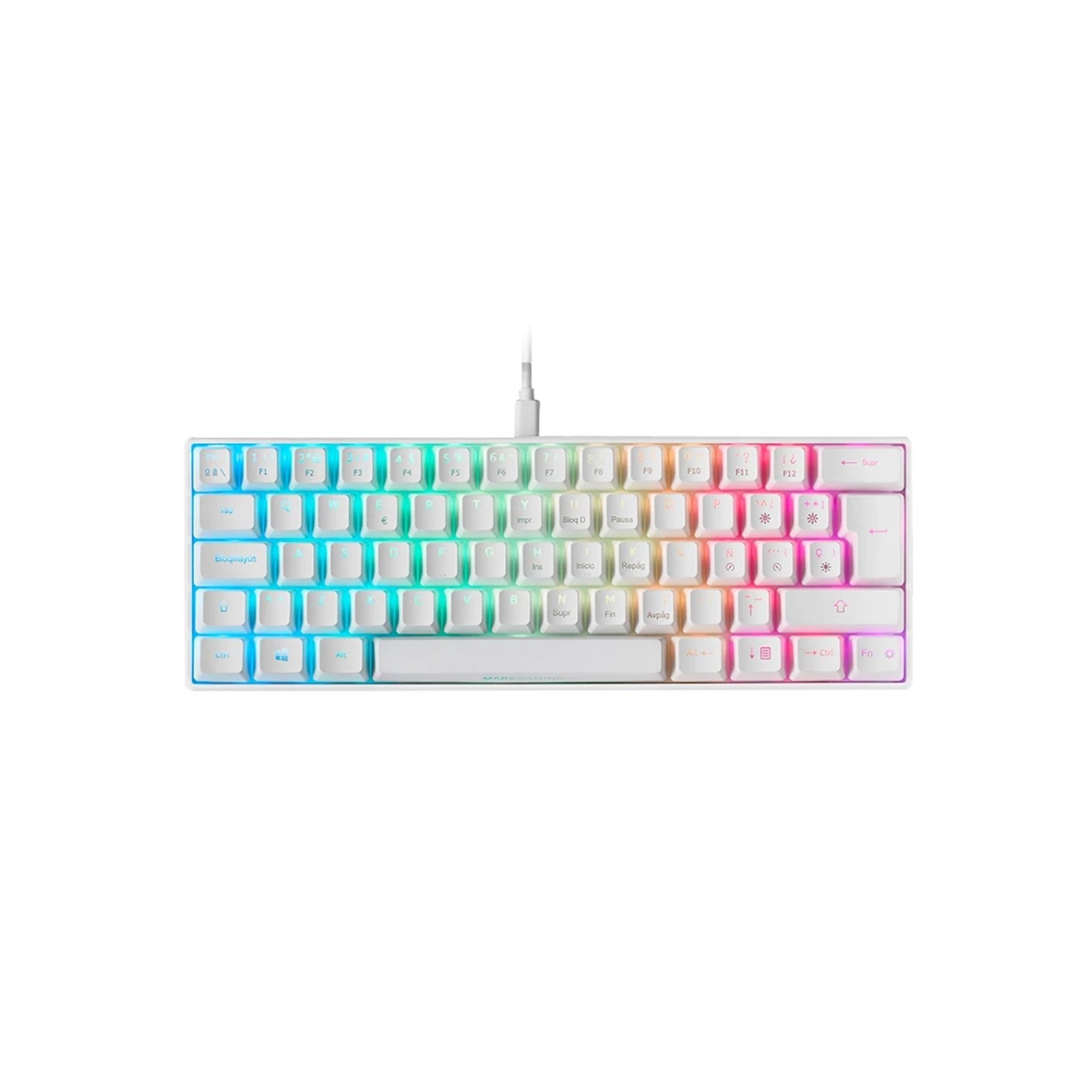 Teclado mars gaming mkmini usb rgb