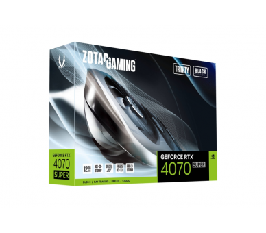 TARJETA GRAFICA ZOTAC RTX 4070 SUPER TRINITY BLACK ED 12GB