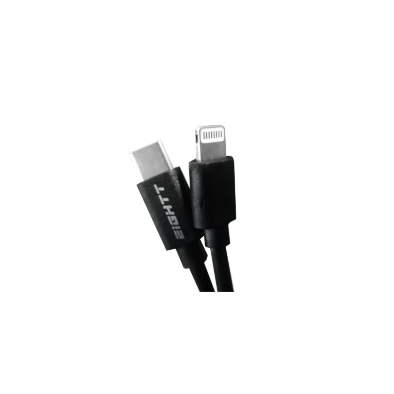 CABLE EIGHTT LIGHTNING A TYPE C 1MT DE NYLON NEGRO