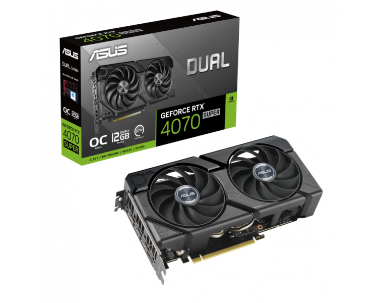 TARJETA GRAFICA ASUS DUAL RTX4070 SUPER OC 12GB EVO