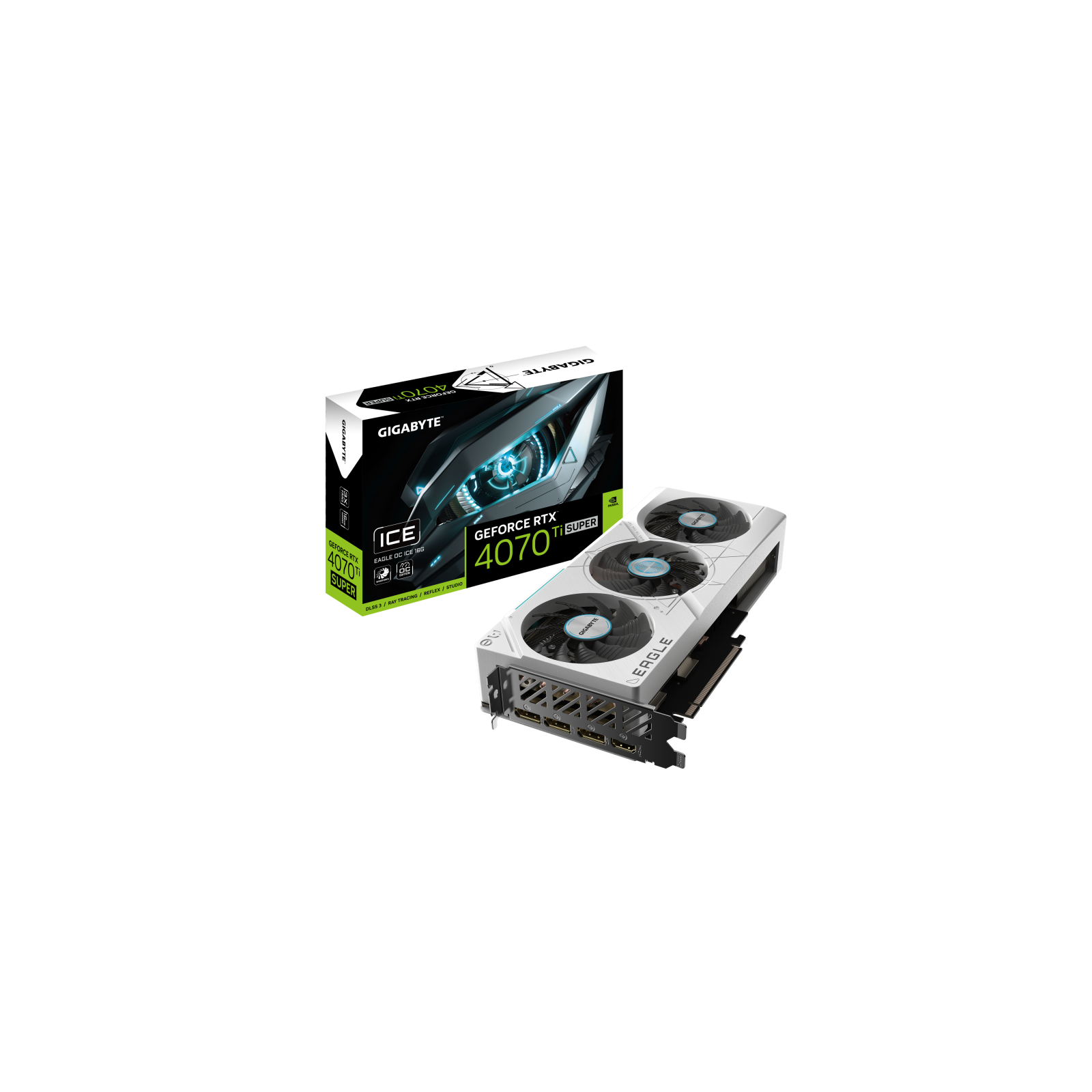 TARJETA GRAFICA GIGABYTE RTX 4070 TI SUPER EAGLE OC ICE 16GB