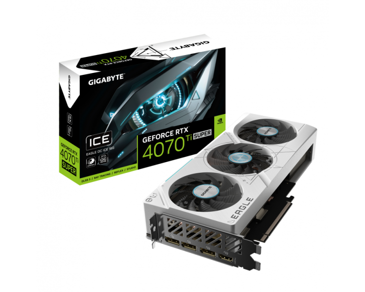 TARJETA GRAFICA GIGABYTE RTX 4070 TI SUPER EAGLE OC ICE 16GB