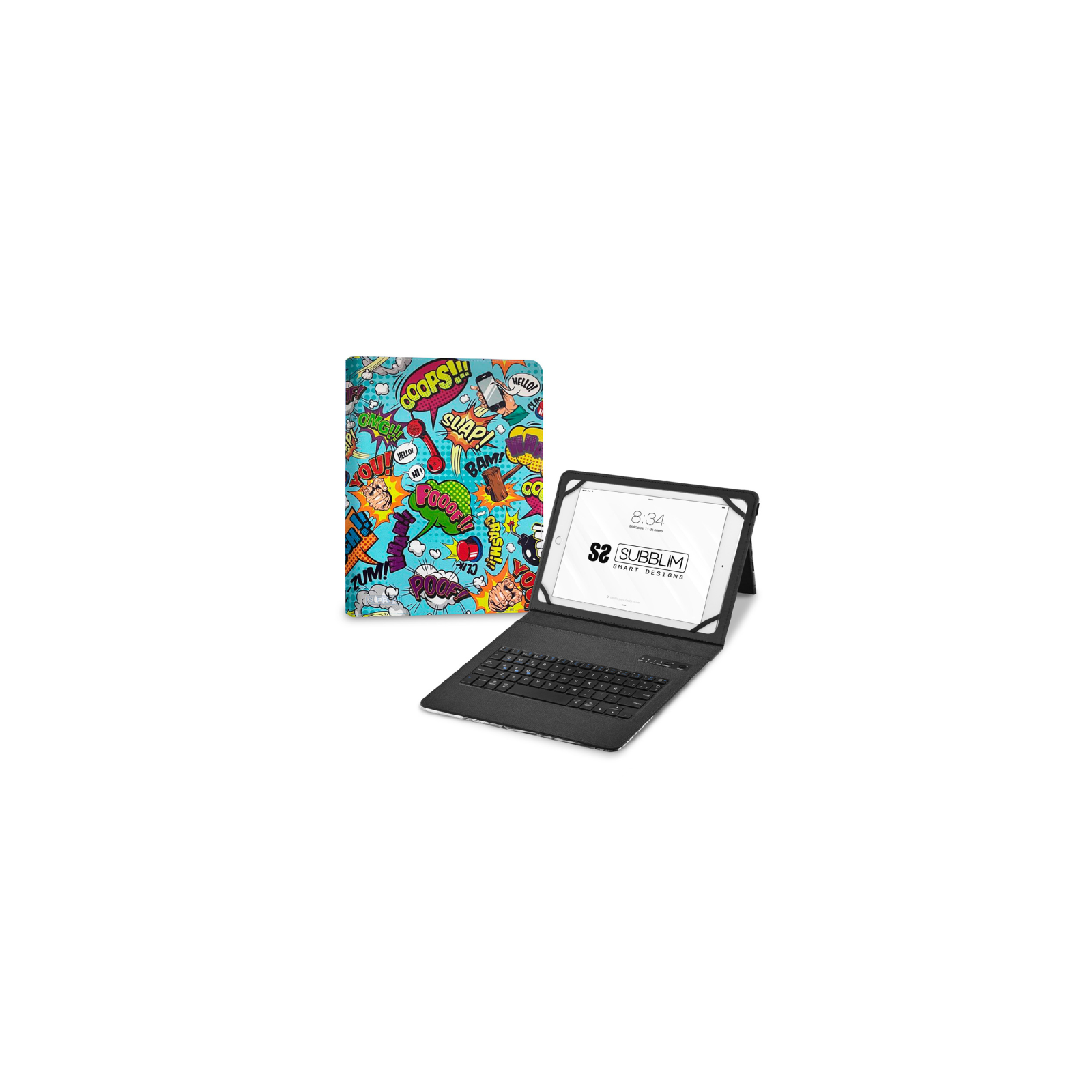 FUNDA TABLET SUBBLIM KEYTAB PRO BT TRENDY COMIC