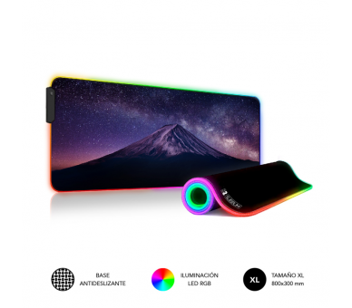 ALFOMBRILLA SUBBLIM MOUSE PAD PREMIUM LED RGB MOUNT 800X300X4