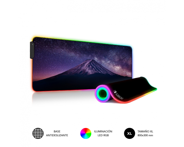 ALFOMBRILLA SUBBLIM MOUSE PAD PREMIUM LED RGB MOUNT 800X300X4