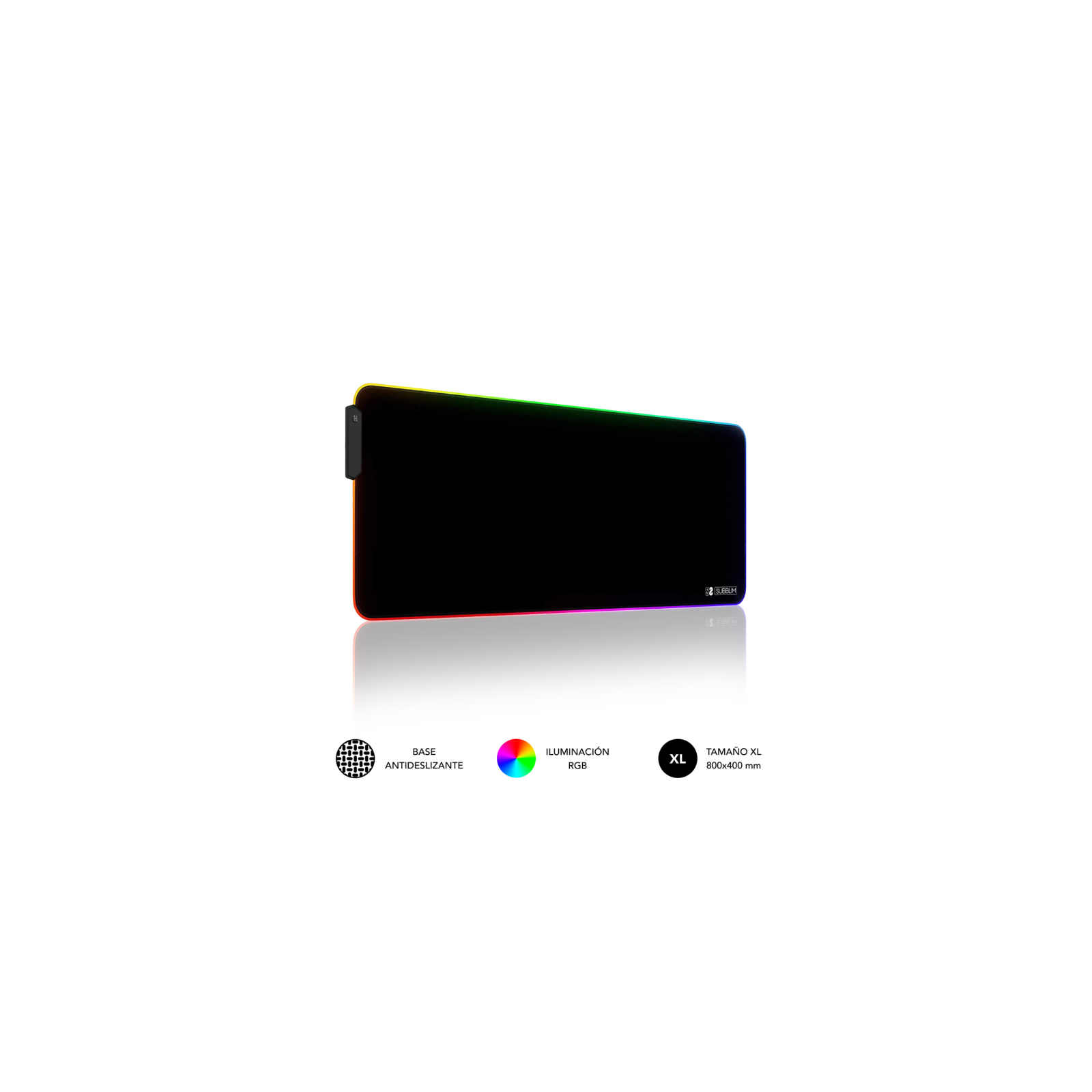 ALFOMBRILLA SUBBLIM MOUSE PAD PREMIUM LED RGB 800X300X4