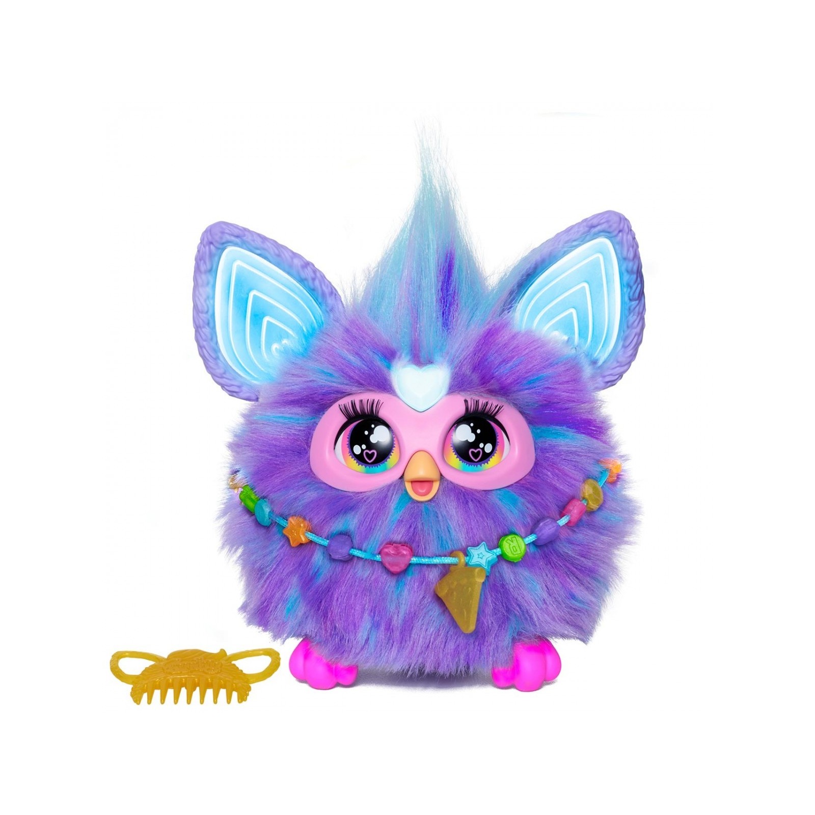 Juguete interactivo hasbro furby morado