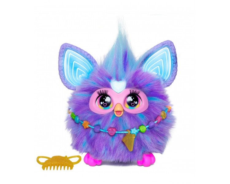 Juguete interactivo hasbro furby morado