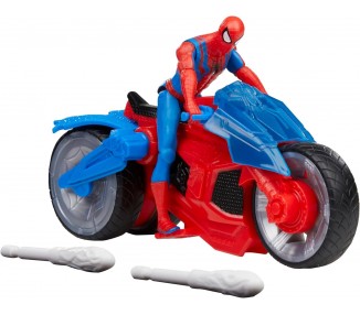 Figura hasbro marvel spider man moto