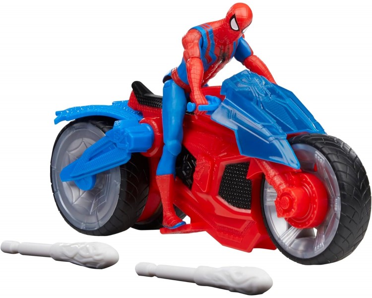 Figura hasbro marvel spider man moto