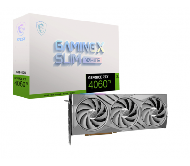 TARJETA GRAFICA MSI RTX 4060Ti GAMING X SLIM WHITE 16GB