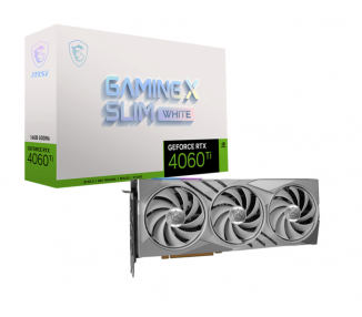 TARJETA GRAFICA MSI RTX 4060Ti GAMING X SLIM WHITE 16GB