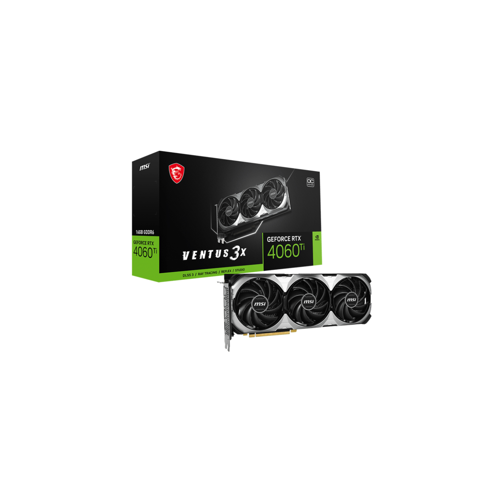 TARJETA GRAFICA MSI RTX 4060Ti VENTUS 3X 16GB OC