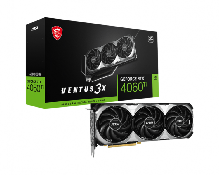 TARJETA GRAFICA MSI RTX 4060Ti VENTUS 3X 16GB OC