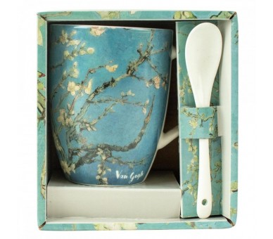 Taza ceramica con cuchara enesco los