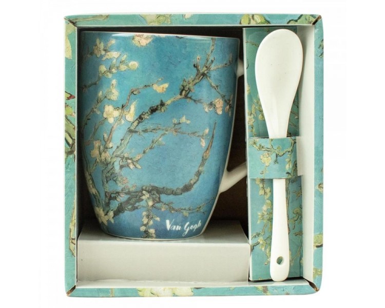 Taza ceramica con cuchara enesco los