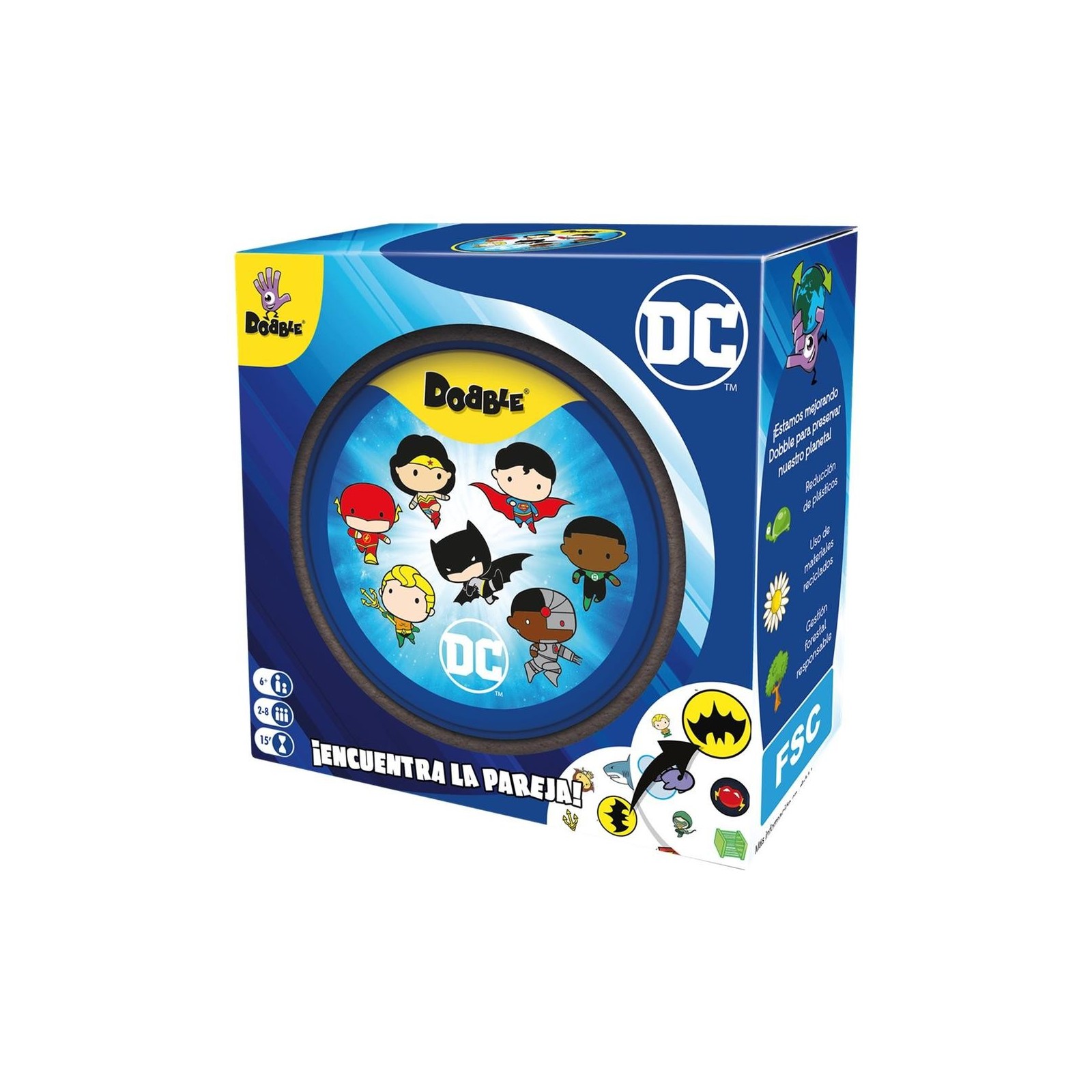 Juego mesa dobble dc universe