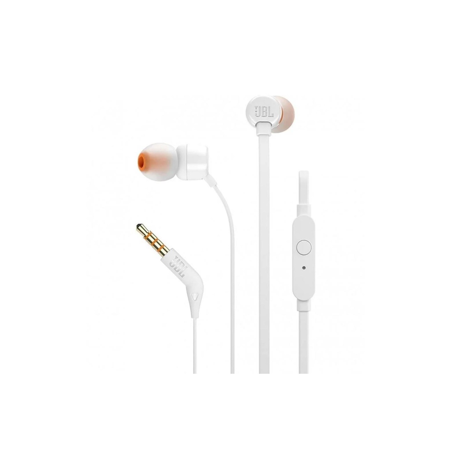 Auriculares intrauditivos jbl t160 white