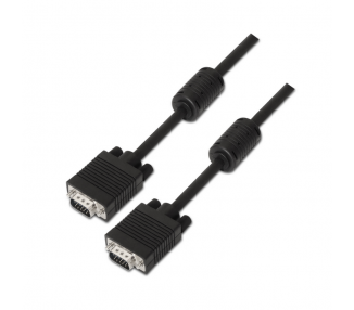 CABLE AISENS SVGA CON FERRITA HDB15 M HDB15 M NEGRO 60M