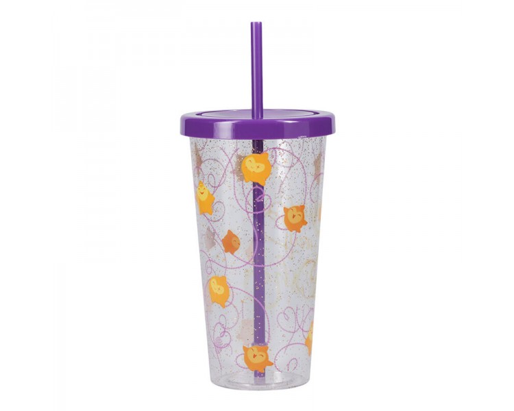 Vaso con pajita paladone wish