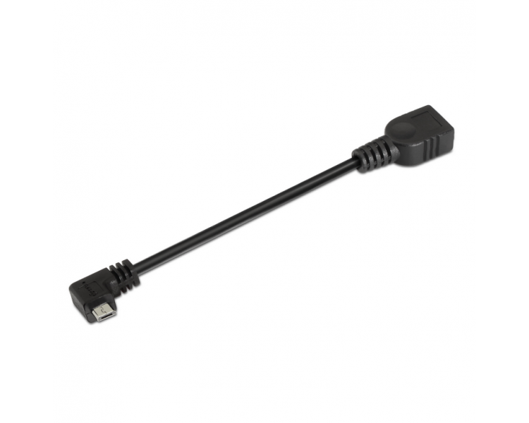 CABLE AISENS USB 20 OTG ACODADO MICRO B M A H NEGRO 15CM