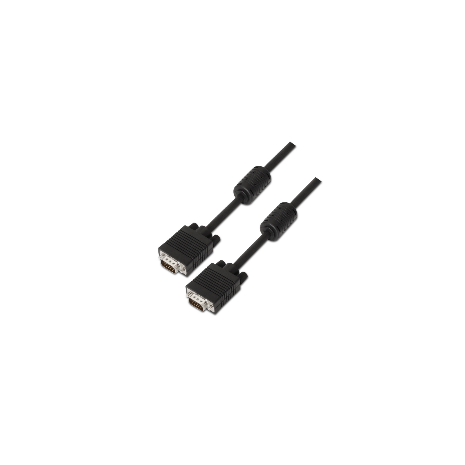 CABLE AISENS SVGA CON FERRITA HDB15 M HDB15 M NEGRO 15M