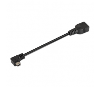 CABLE AISENS USB 20 OTG ACODADO TIPO MINI B M A H NEGRO 15CM