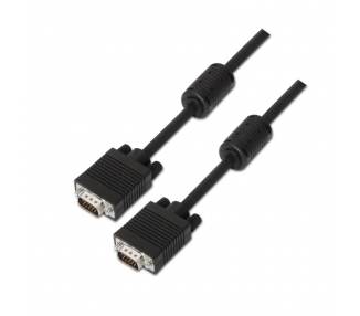 CABLE AISENS SVGA CON FERRITA HDB15 M HDB15 M NEGRO 10M