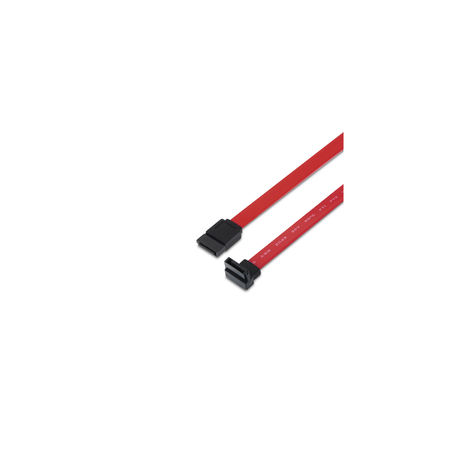 CABLE AISENS SATA III DATOS 6G DATOS ACODADO ROJO 05M