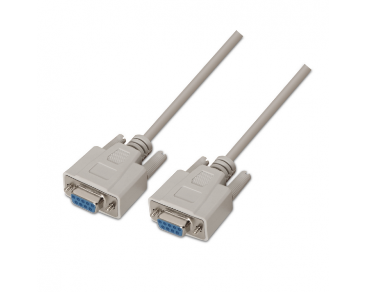 CABLE AISENS SERIE NULL MODEM DB9 H DB9 H BEIGE 18M