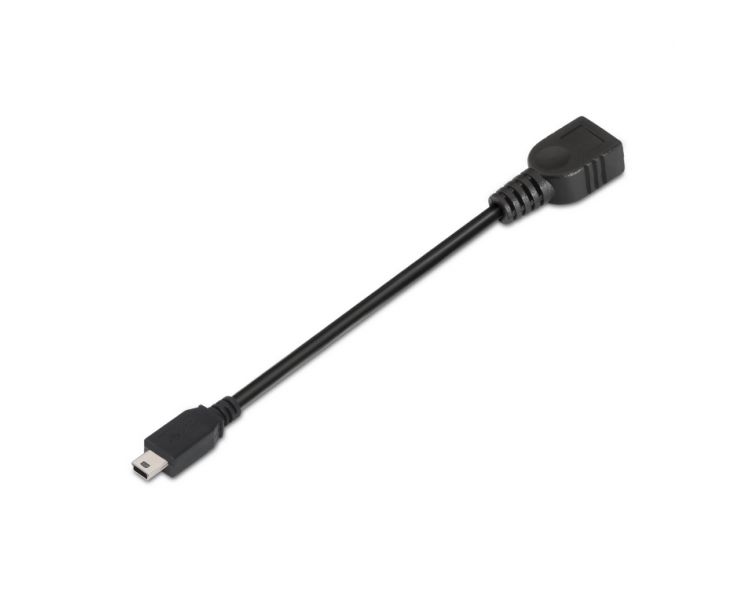 CABLE AISENS USB 20 OTG TIPO MINI B M A H NEGRO 15CM