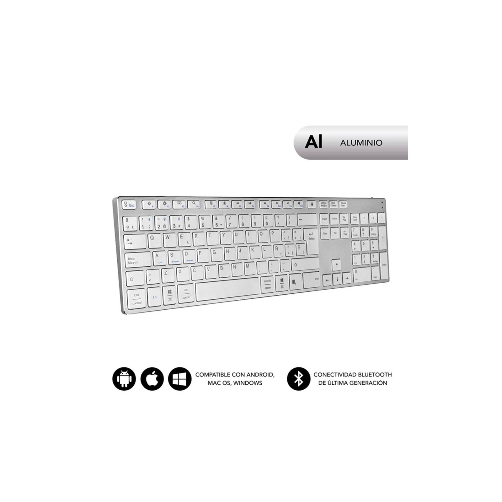 Teclado subblim keyboard advance extended inalambrico