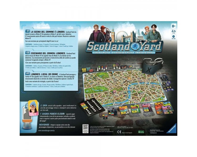 Juego mesa ravensburger scotland yard refresh