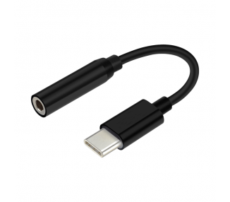 CONVERSOR AISENS USB C A AUDIO USB C M JACK 35 H NEGRO 15CM