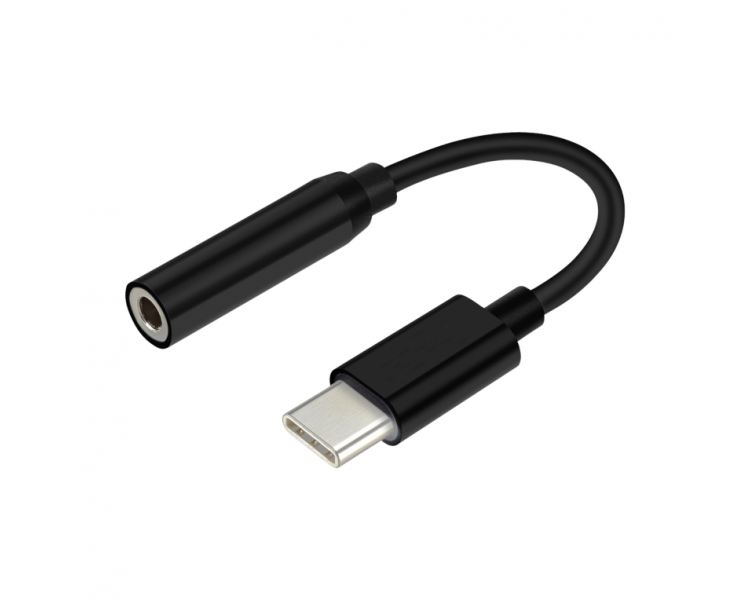 CONVERSOR AISENS USB C A AUDIO USB C M JACK 35 H NEGRO 15CM