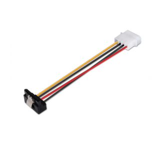 CABLE AISENS SATA ALIM ACODADO ANCLAJES MOLEX 4PIN M SATA H 16CM